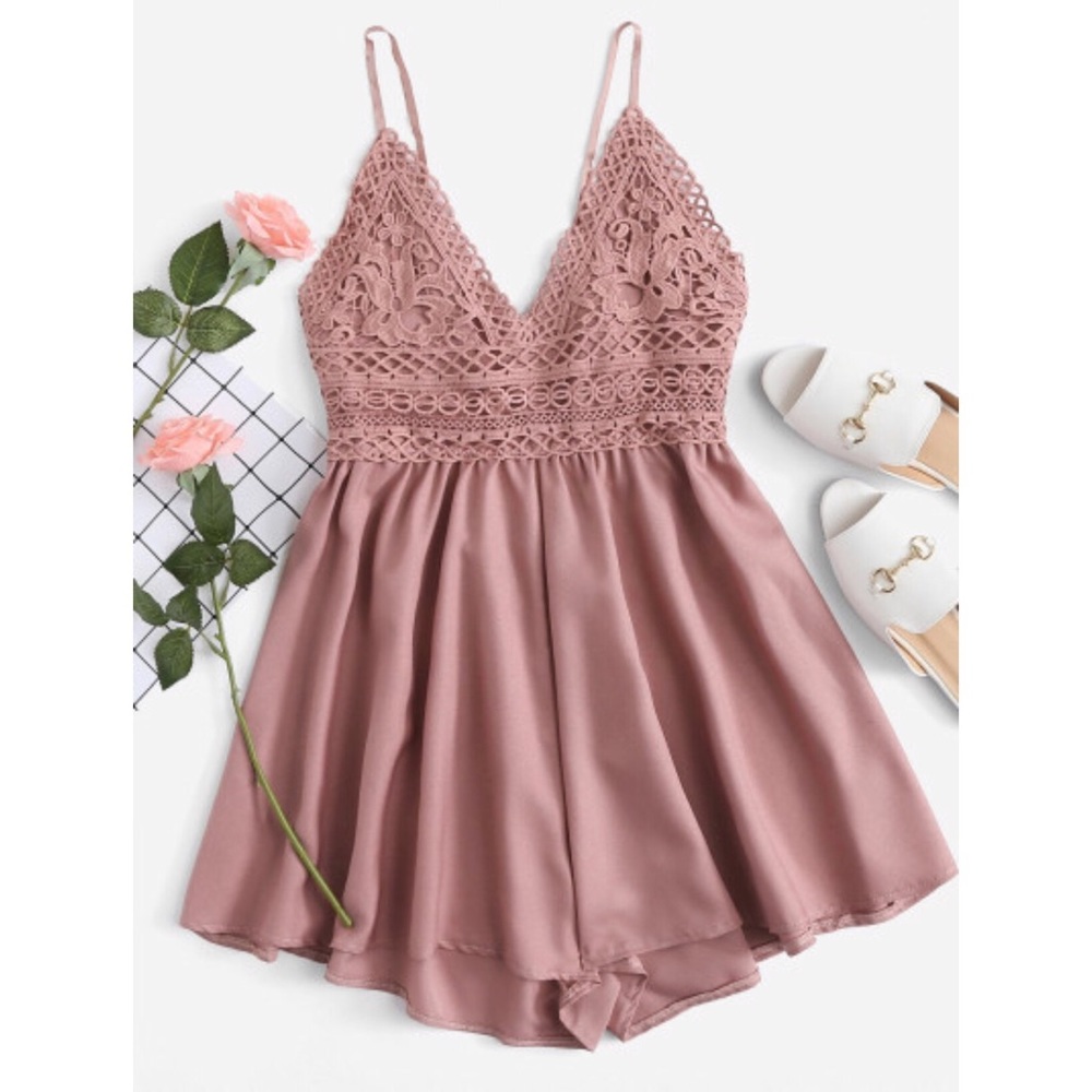 NWOT CUTE DARK PINK ROMPER